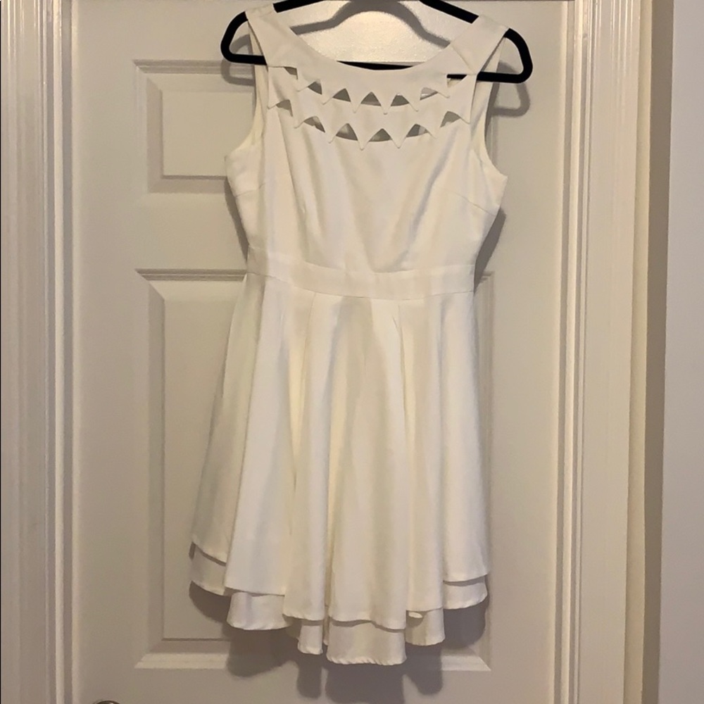Lulu’s white skater dress